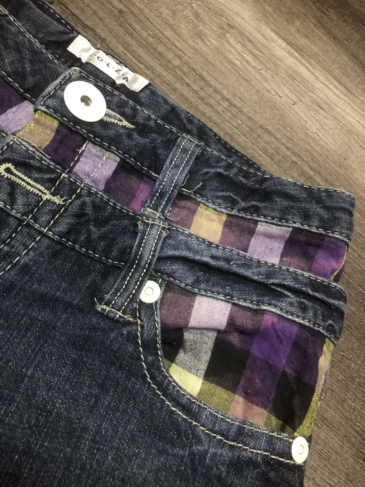 Designer × Japanese Brand C.O.L.Z.A FUNKY GIRLS RAKISH STYLE JOY US DOUBLE WAIST JAPAN Size US 32 / EU 48 - 9 Thumbnail