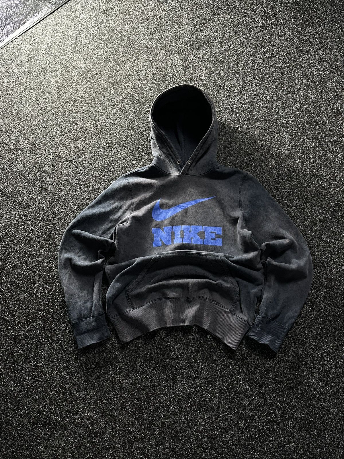 Nike × Vintage 🚨Nike Y2K Brown BOXY Hoodie FADED Vintage Skategang Drill Size US M / EU 48-50 / 2 - 1 Thumbnail