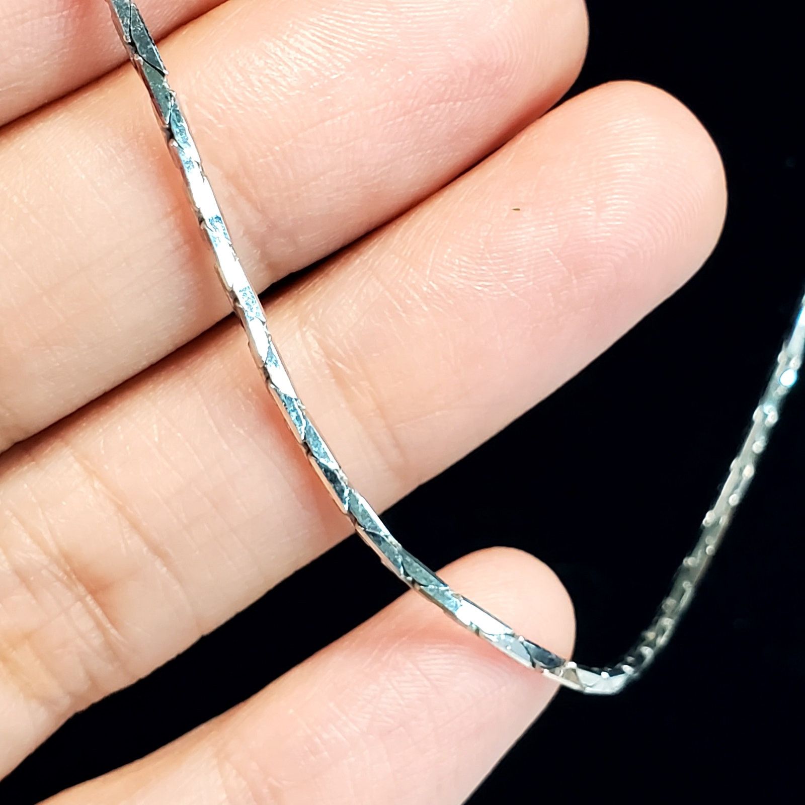 Other Vintage Napier Silver Tone Box Chain Necklace 14" Size ONE SIZE - 3 Thumbnail
