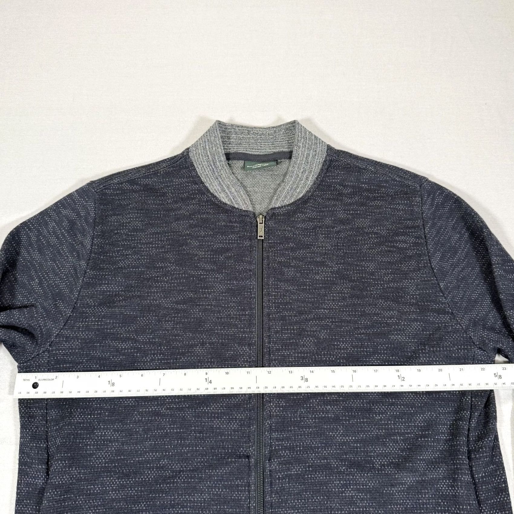 Rodd & Gunn Rodd & Gunn Jacket Mens L Gray Full Zip Knit Bomber Italian Yarn Size US L / EU 52-54 / 3 - 5 Thumbnail