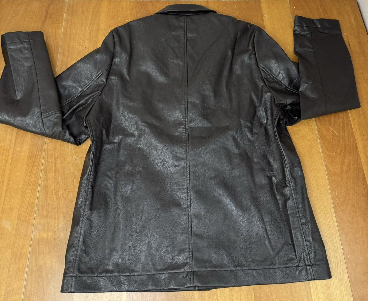 Sefr Séfr brown/coffee faux leather jacket | Grailed