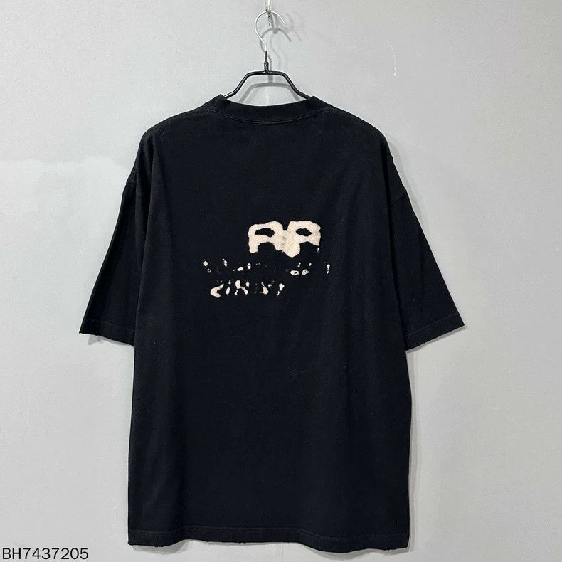 Balenciaga Balenciaga Black Graffiti Logo Short Sleeve Size US L / EU 52-54 / 3 - 2 Thumbnail