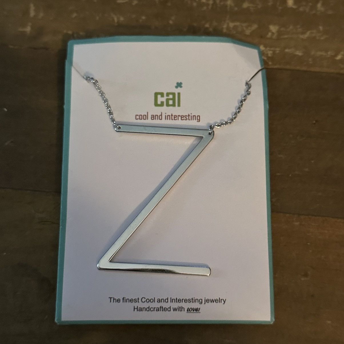 Other Cai silver tone block initial letter Z necklace Size ONE SIZE - 4 Thumbnail
