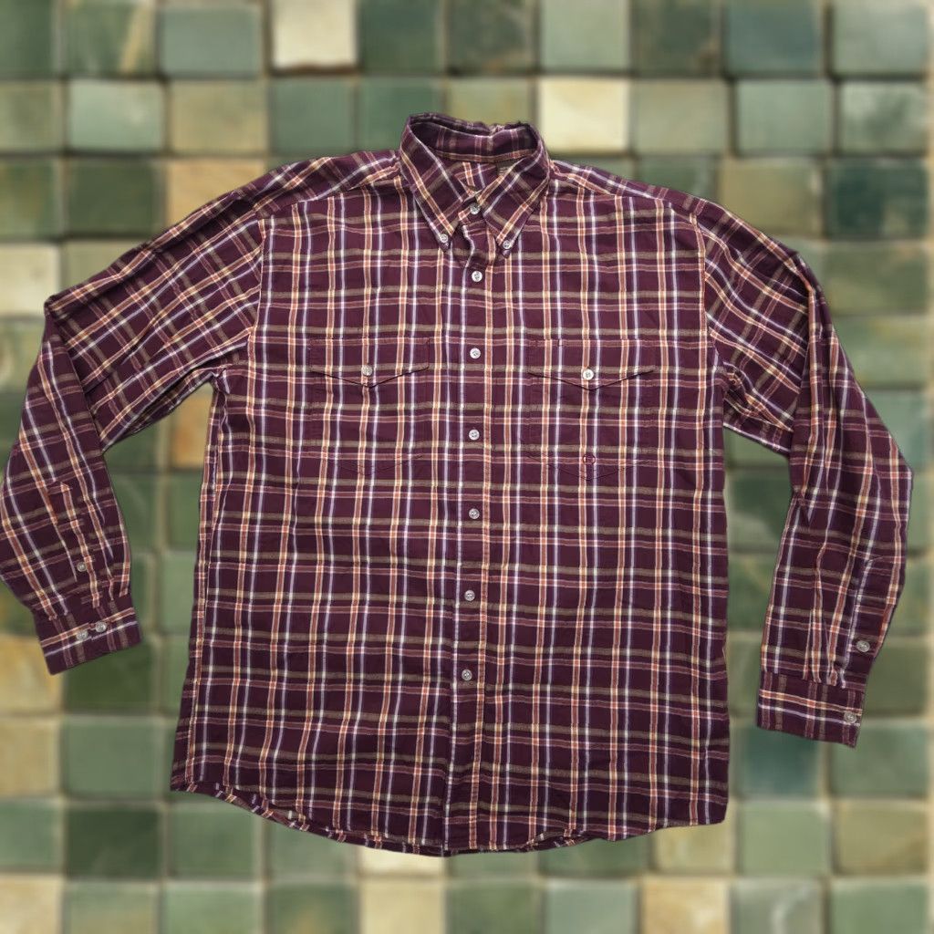 Roper Roper Shirt Mens M Plaid Button-Down Long Sleeve Cotton Western Rodeo Workwear Button-Up Casual Business Travel Size US M / EU 48-50 / 2 - 1 Thumbnail