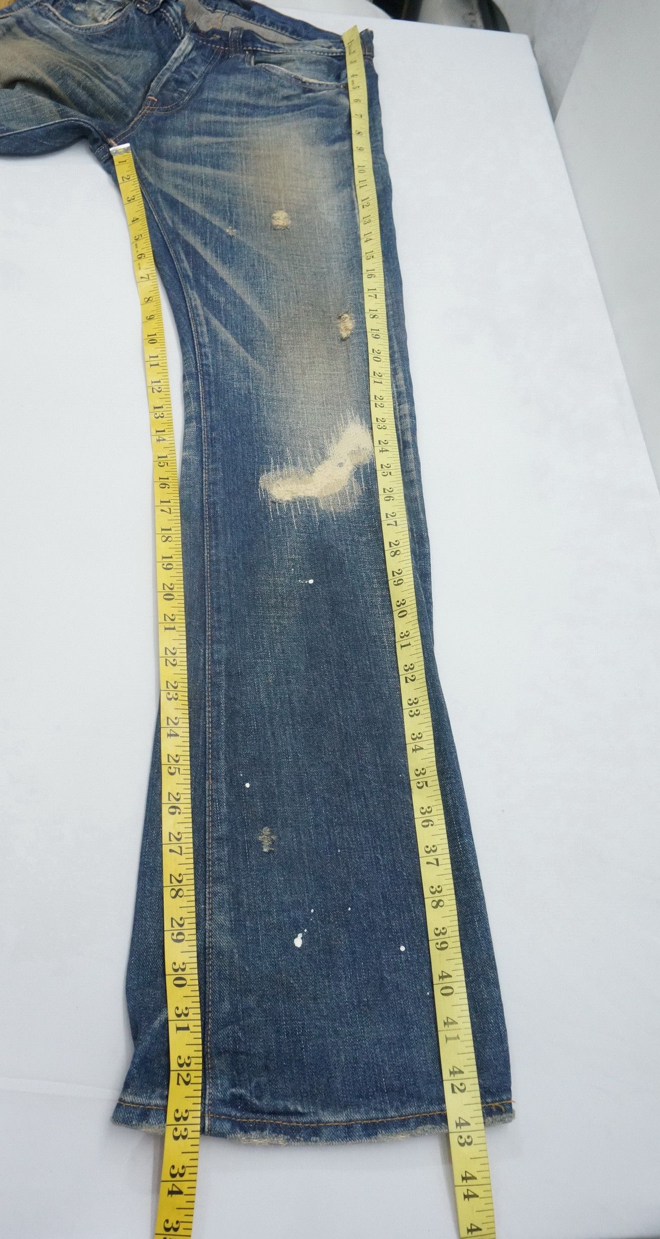 If Six Was Nine 🔴JOHN BULL🔴 Mudwash Distressed Selvedge Vintage Jeans Size US 30 / EU 46 - 11 Thumbnail