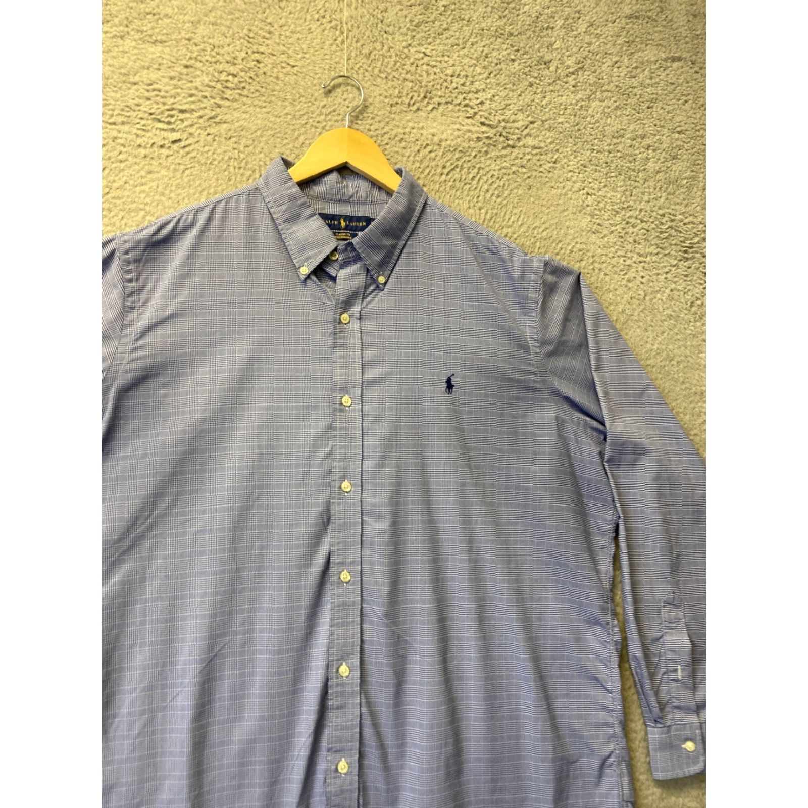 Ralph Lauren RALPH LAUREN Button-Down Shirt Mens XXL Blue Plaid Long Sleeve Classic Polo Pony Accent Size US XXL / EU 58 / 5 - 2 Thumbnail