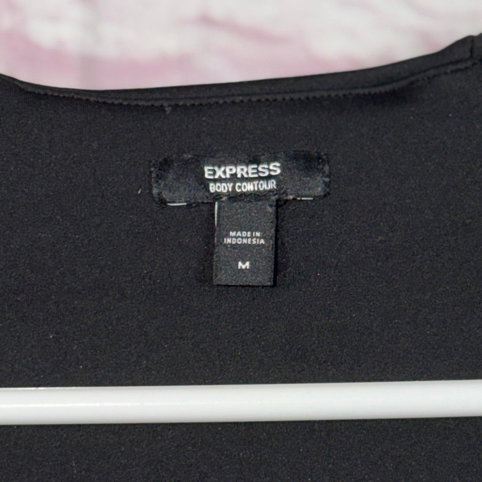 Express Express Body Contour Black Medium Bodysuit Size M / US 6-8 / IT 42-44 - 7 Thumbnail