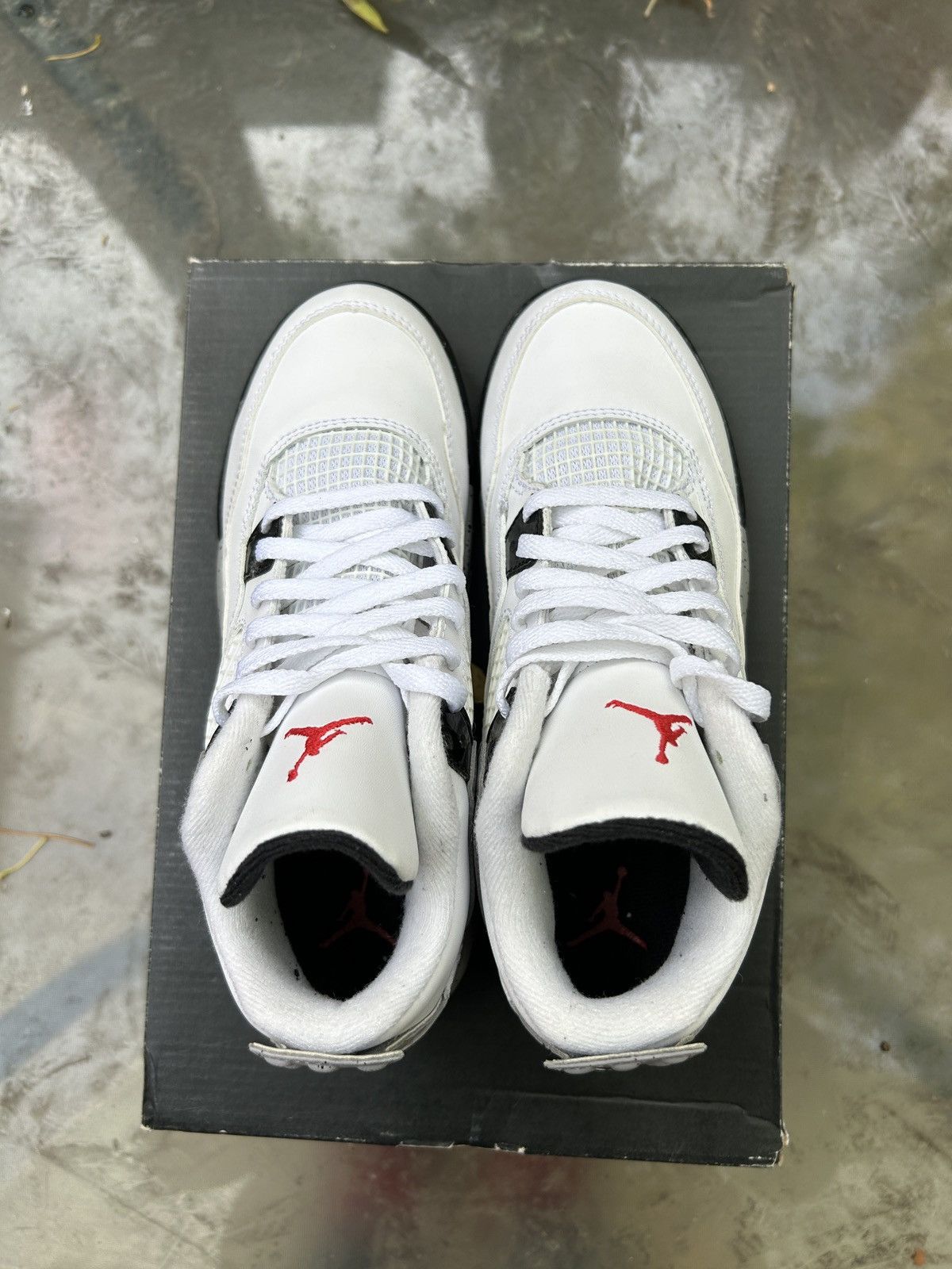 Jordan Brand Air Jordan 4 White Cement PS Size US 5 / IT 35 - 3 Thumbnail