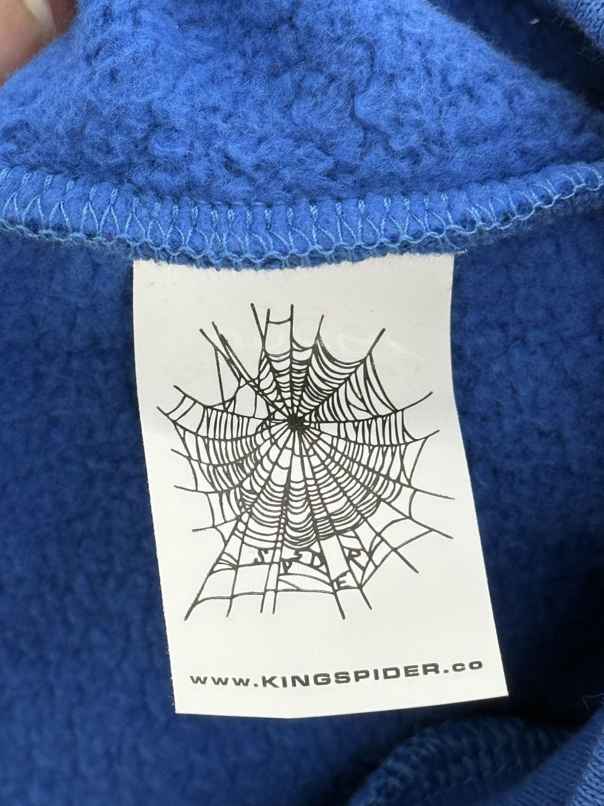 Sp5der SP5DER Beluga Hoodie TC Blue Pullover Mens Size L Size US L / EU 52-54 / 3 - 17 Thumbnail