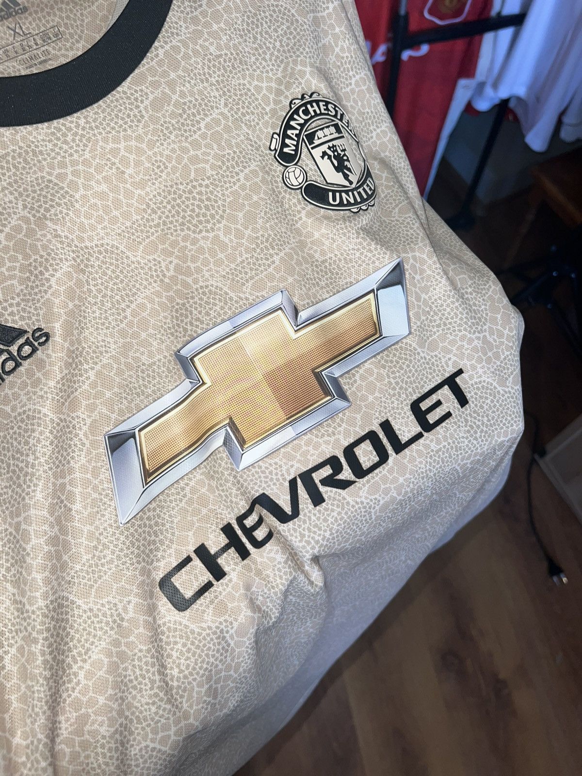 Adidas Soccer Jersey Manchester United 2019/20 Bruno Fernandes #19 Size US XL / EU 56 / 4 - 5 Thumbnail