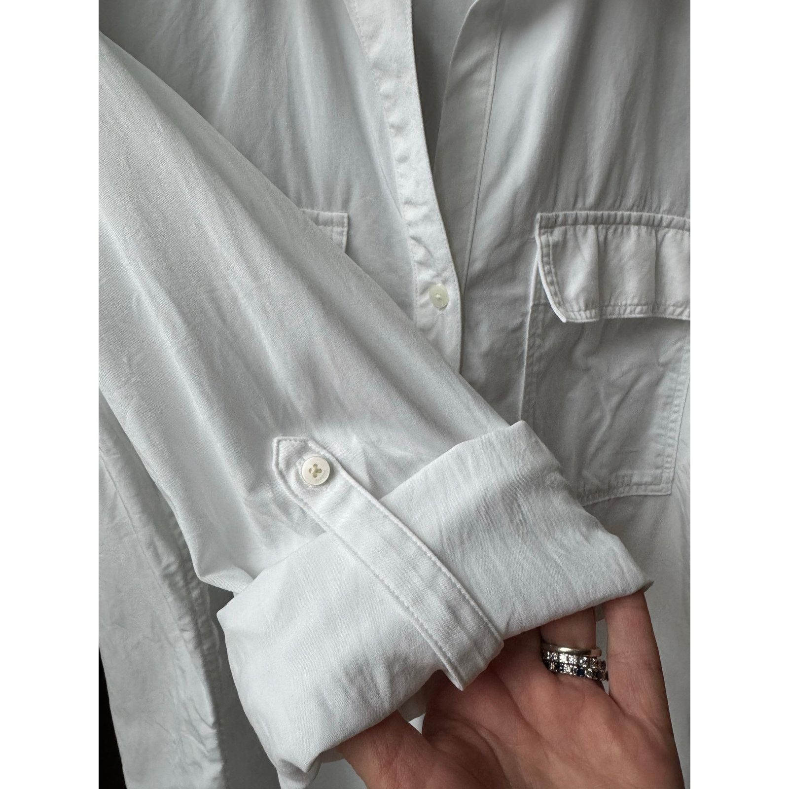 Other Babaton white half- placket shirt long sleeves medium Size M / US 6-8 / IT 42-44 - 8 Thumbnail