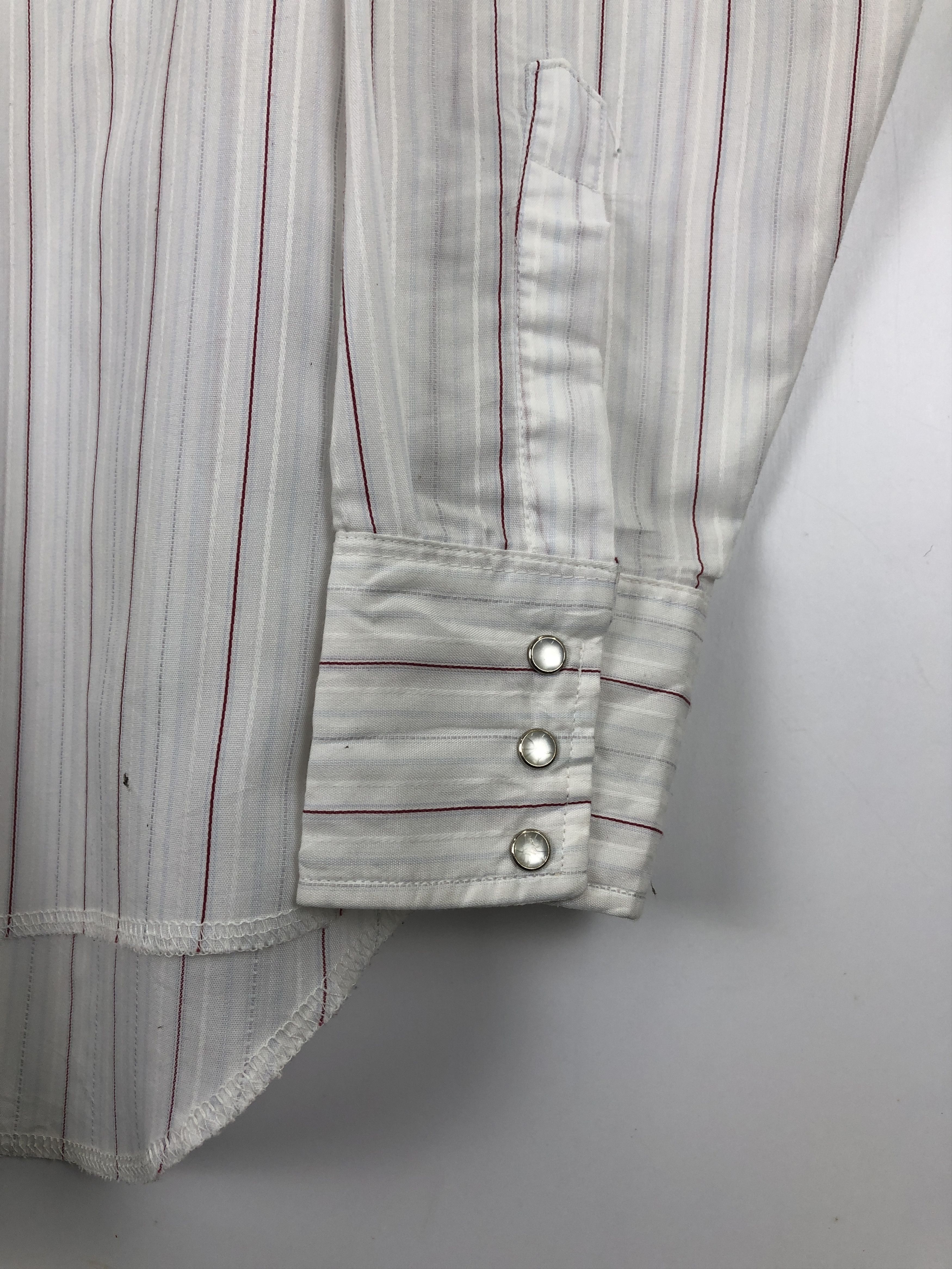 Vintage × Wrangler Vintage 80s Wrangler Stripes Western Cowboy Shirt TA0460 Size US M / EU 48-50 / 2 - 6 Thumbnail