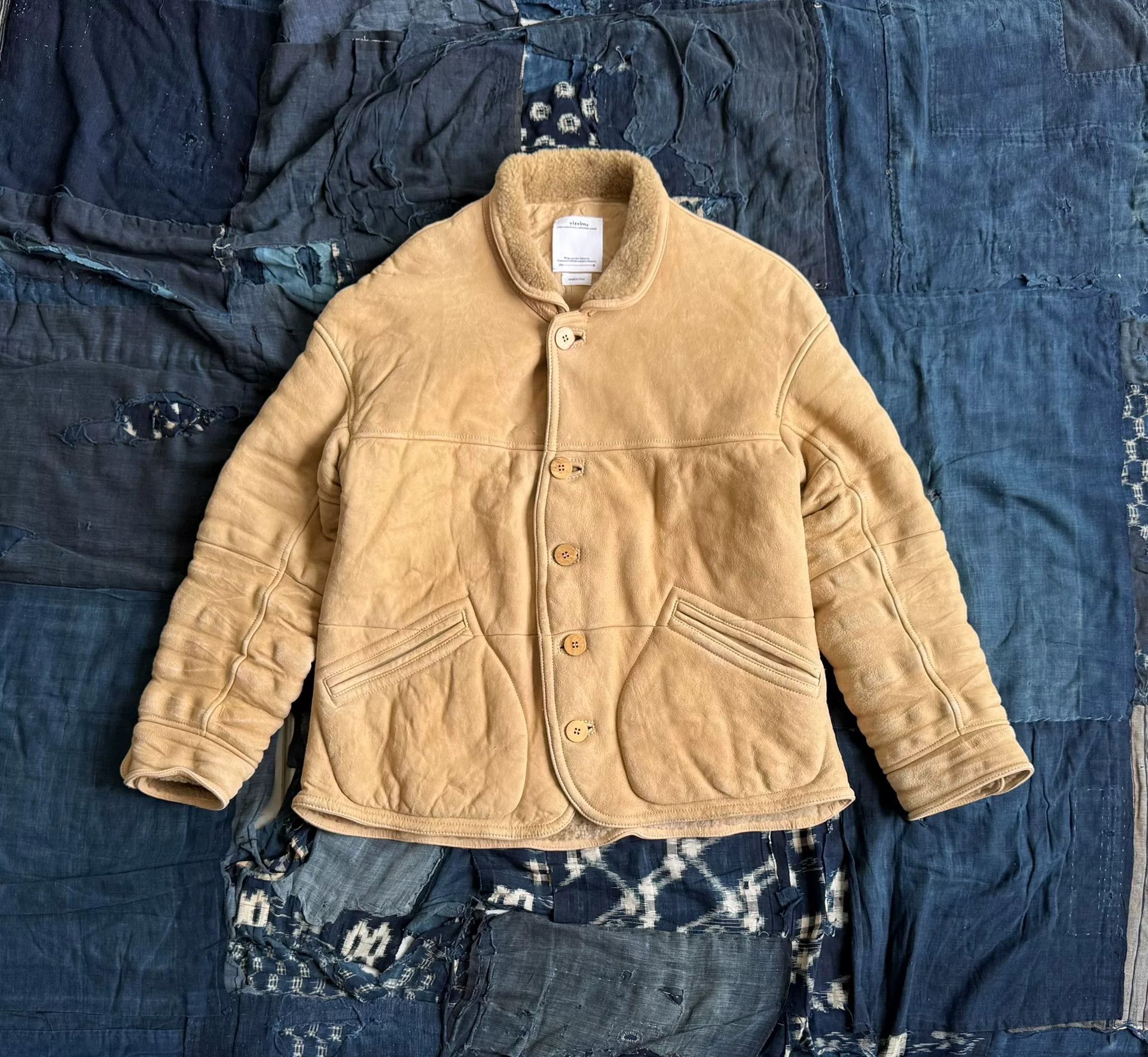 Visvim VISVIM Eton Sheepskin Jacket in Beige Size US L / EU 52-54 / 3 - 1 Thumbnail