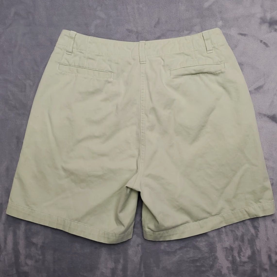 Vintage VINTAGE LL Bean Shorts Womens 10 Regular Green Cotton Twill Chino Outdoor Casual Gorp Size 32" / US 10 / IT 46 - 3 Thumbnail