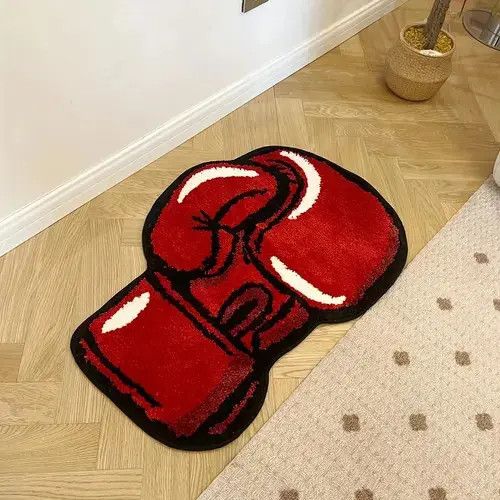 VIBE Fuyuka x Asahi Pair Red Boxing Gloves Room Carpet Size ONE SIZE - 4 Thumbnail