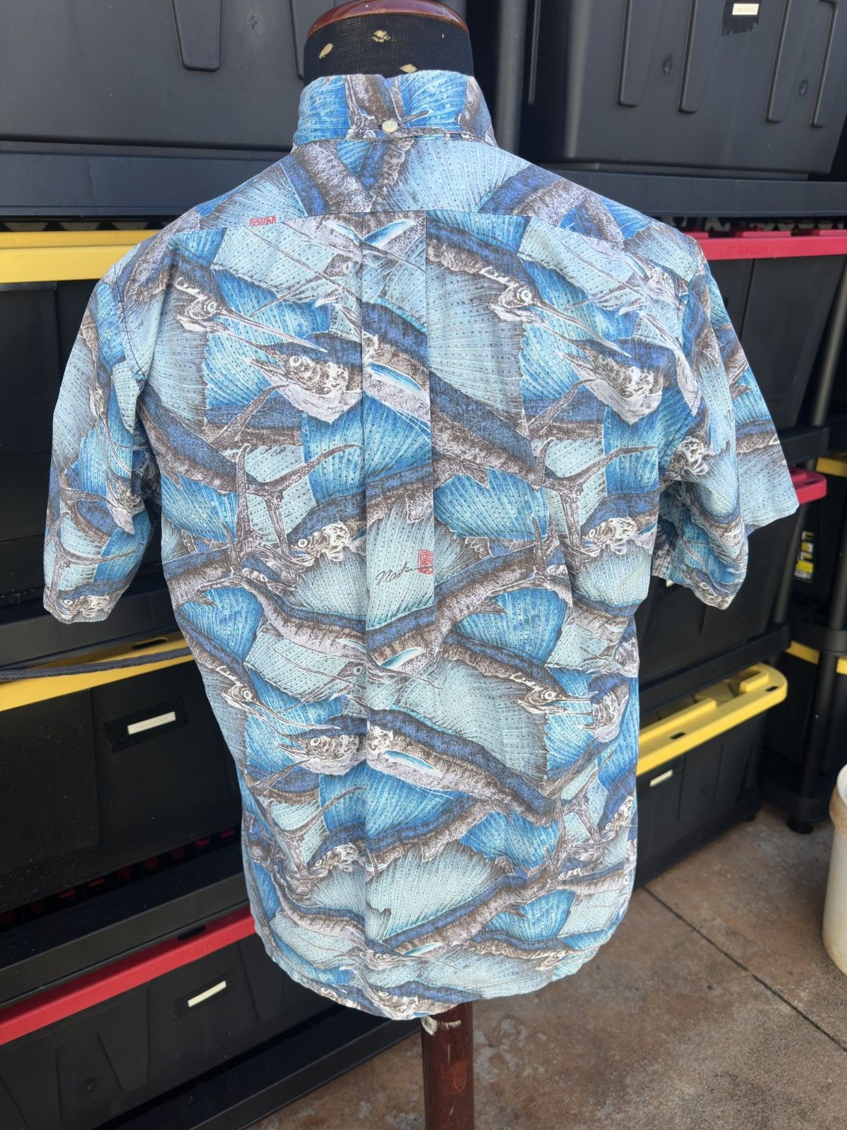 Reyn Spooner Reyn Spooner Gyotaku Naoki Hawaiian Shirt Men's S Blue Size US S / EU 44-46 / 1 - 2 Thumbnail