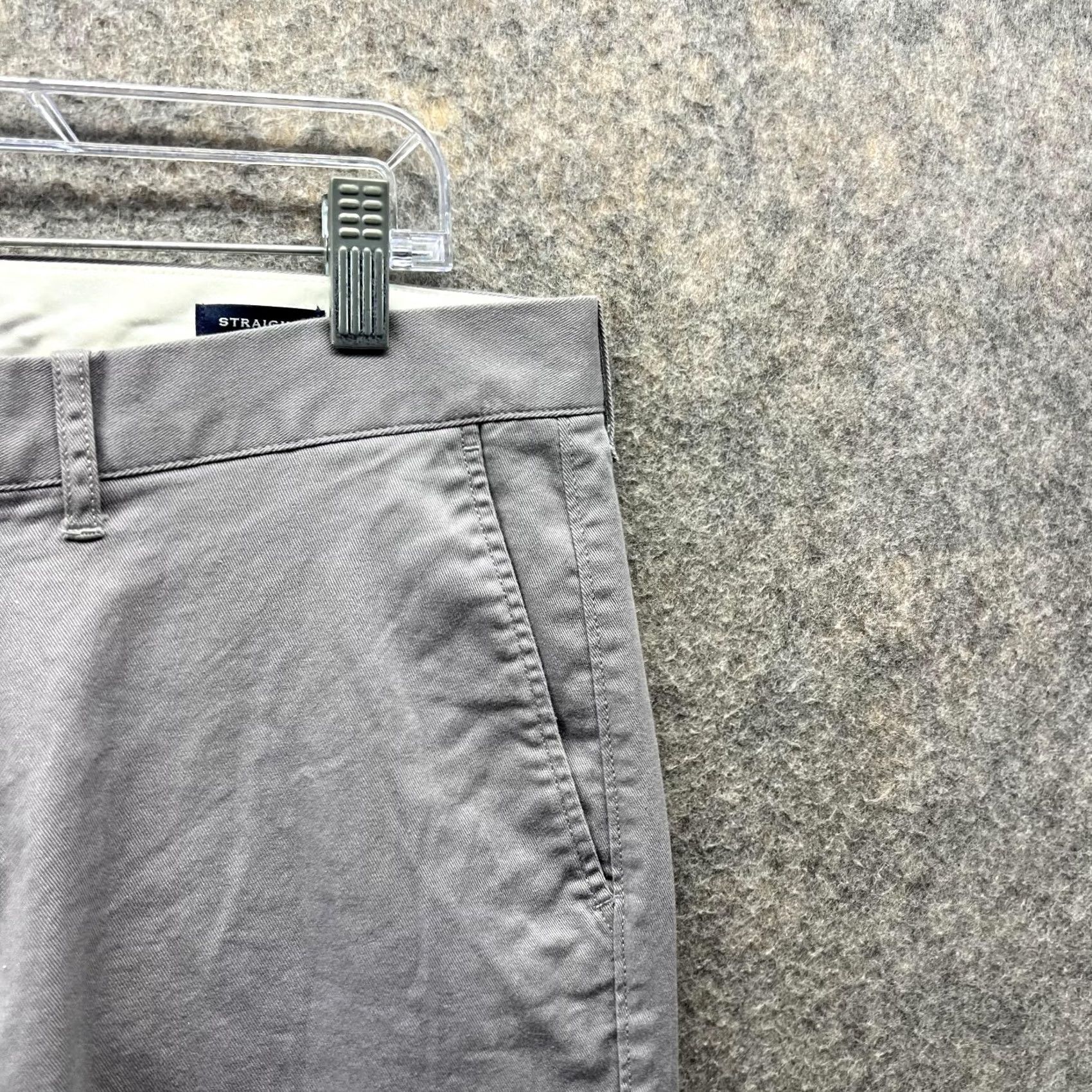 J.Crew J.CREW Pants Men 34x32 Gray Chino Flat Front Straight Fit Casual Business Formal Size US 34 / EU 50 - 4 Thumbnail