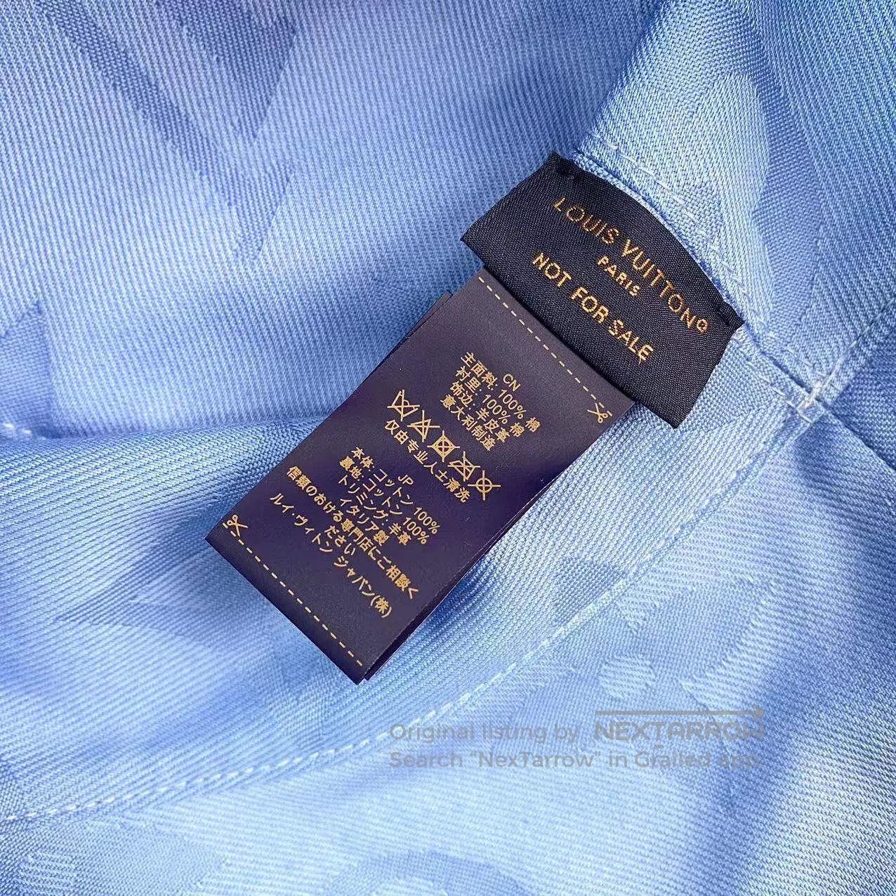 Louis Vuitton Louis Vuitton Blue and white logo bucket hat| Size ONE SIZE - 5 Thumbnail
