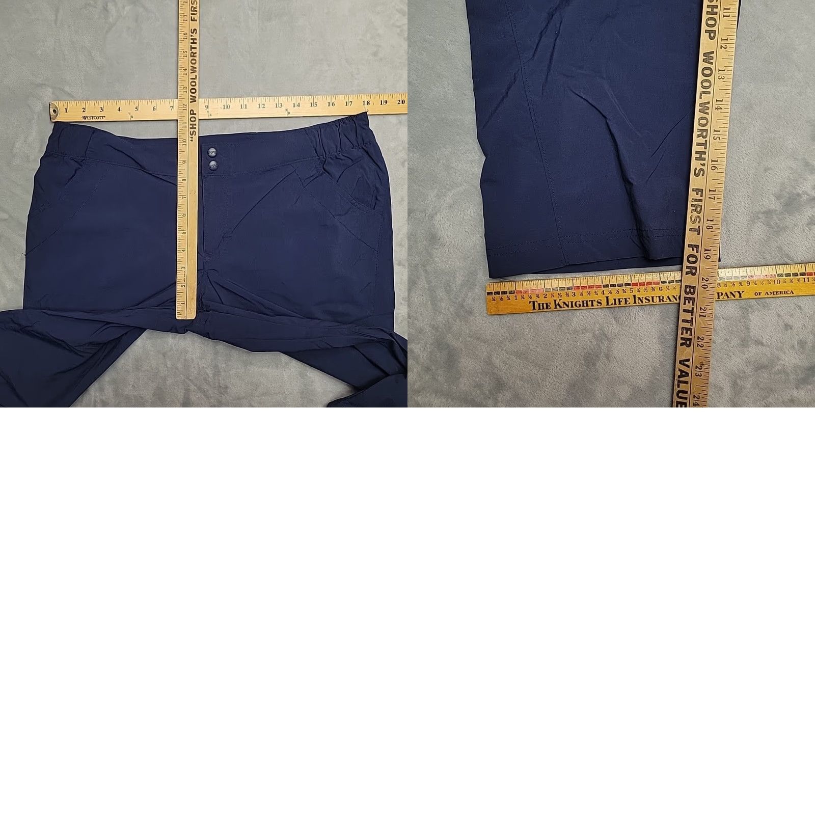 Vintage Columbia PFG Shorts Men L Blue Elastic Waist Lightweight UPF Fishing Bermuda Casual Outdoor UV Protection Size US 33 - 8 Thumbnail