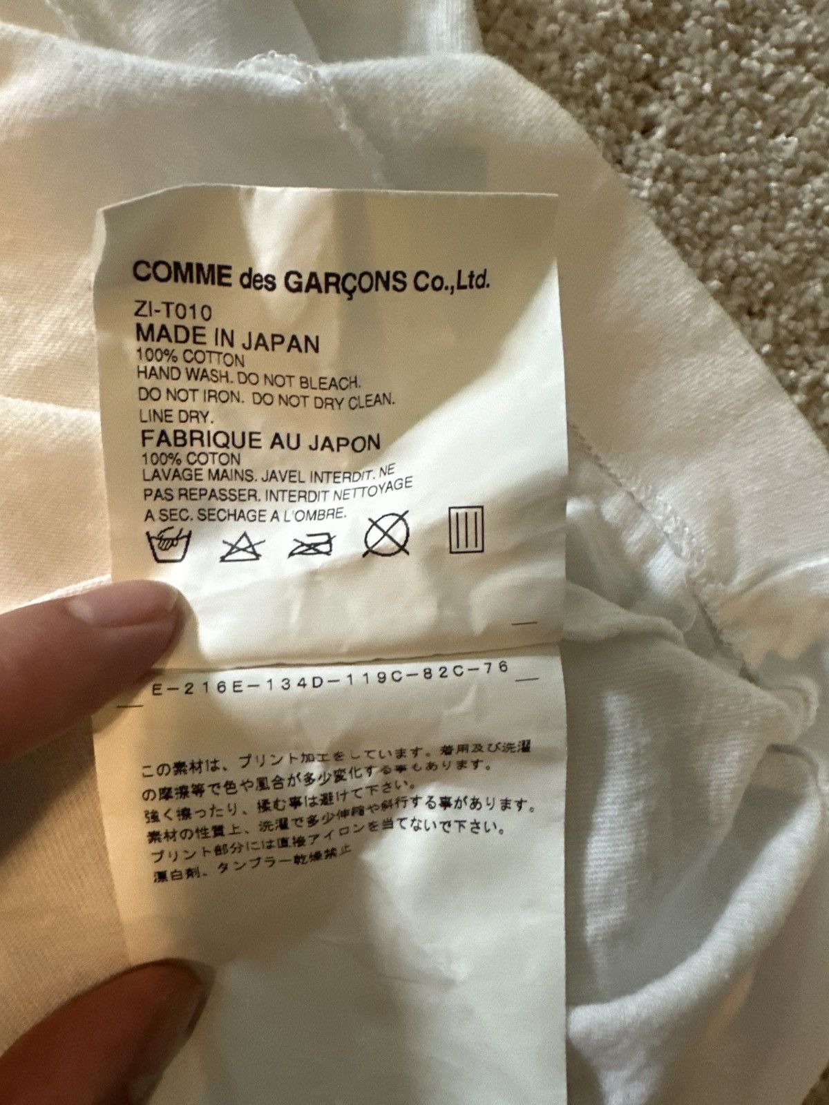Bape × Comme des Garcons Comme des Garçons x Bape PLAY Heart White Tee Size US L / EU 52-54 / 3 - 4 Thumbnail