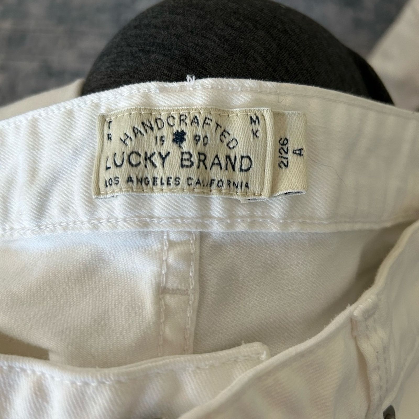Lucky Brand Lucky Jeans Women’s 2/26 White Lolita Skinny Mid Rise Denim Size 26" / US 2 / IT 38 - 3 Thumbnail