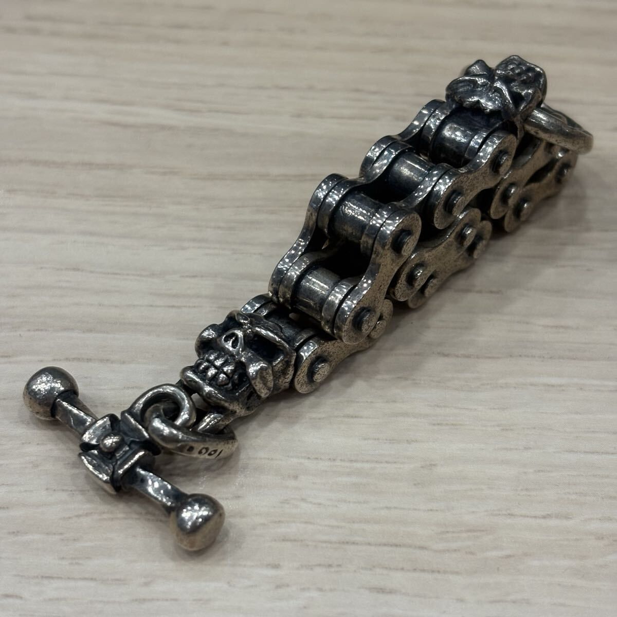 Other Travis Walker Drive Chain Custom Silver Bracelet Serial Size ONE SIZE - 3 Thumbnail