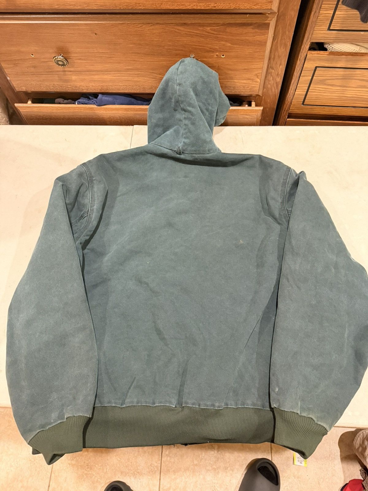 Carhartt Vintage Carhartt Jacket Hooded Green JQ243 Size US XL / EU 56 / 4 - 21 Thumbnail