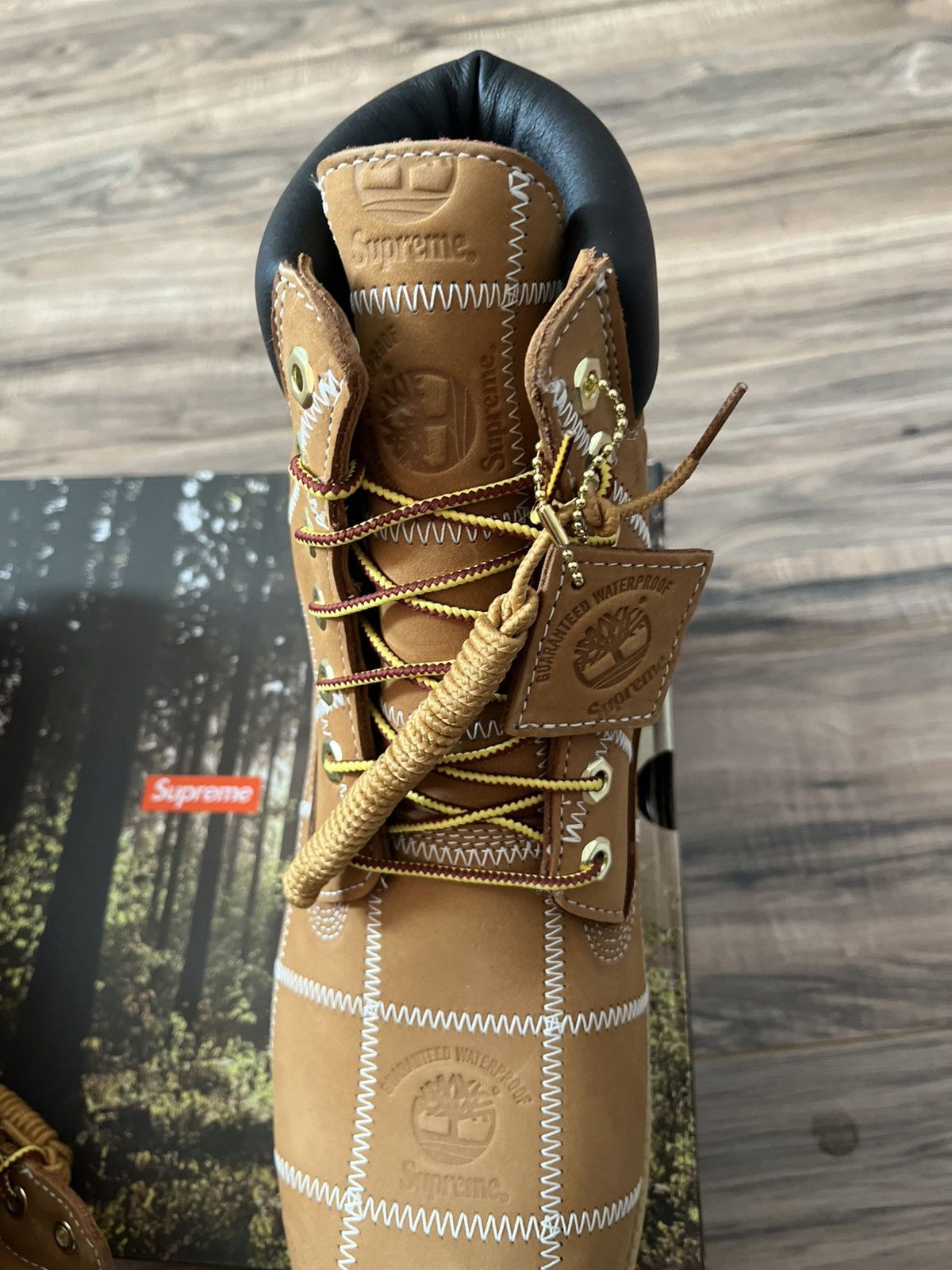 Supreme × Timberland Supreme Patchwork Timberland 6” Premium Waterproof Boot Size US 11 / EU 44 - 13 Thumbnail