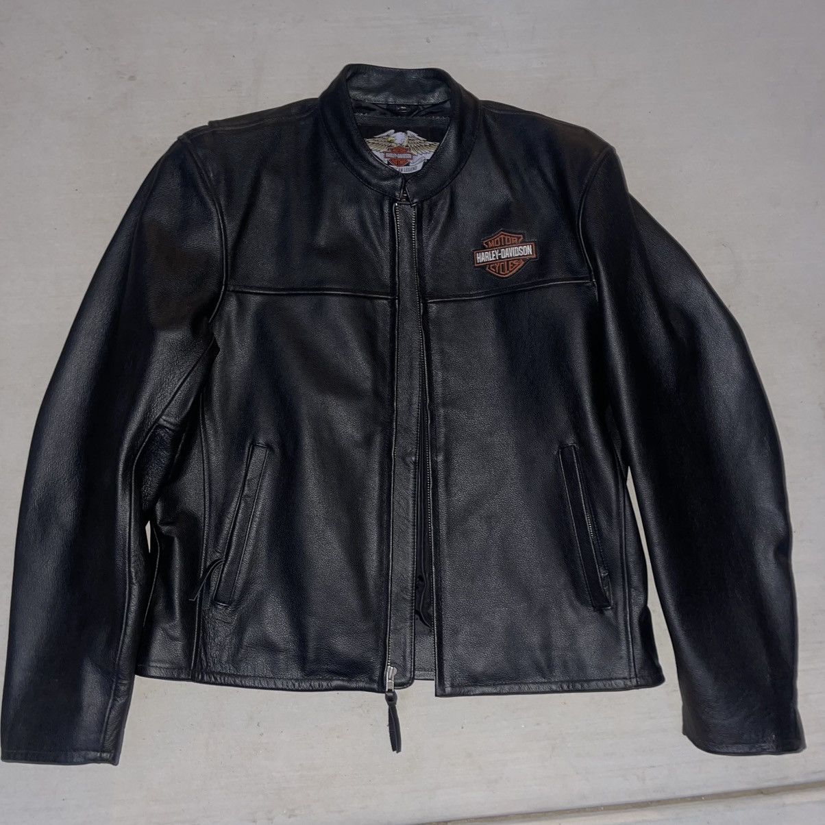 Harley Davidson × Vintage Harley Davidson Leather Jacket (2018-2024) Size US L / EU 52-54 / 3 - 1 Thumbnail