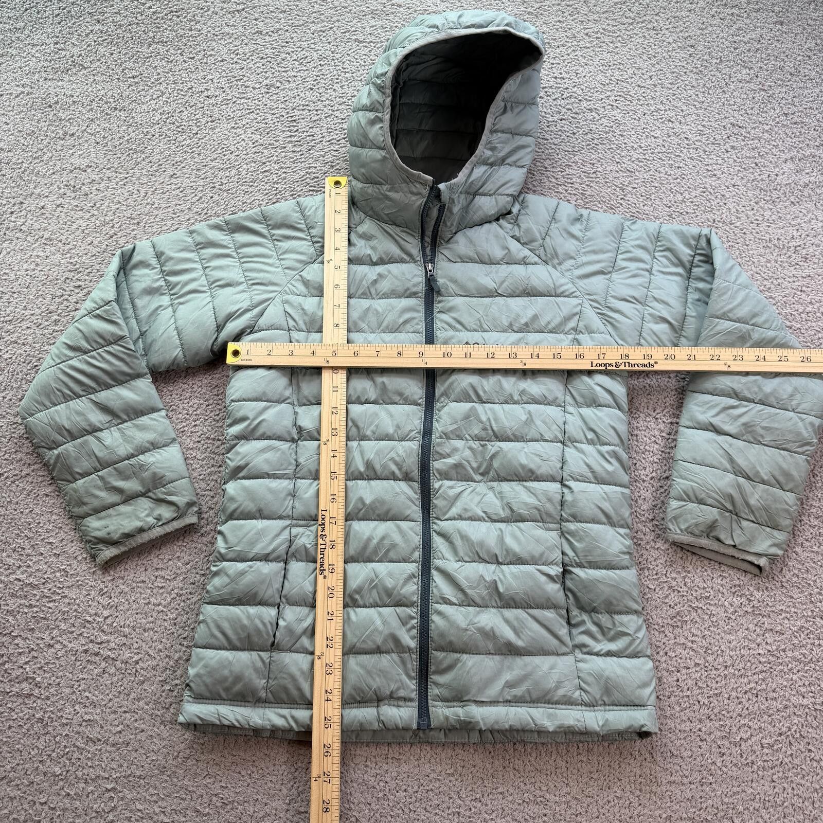 Columbia Columbia Omni Heat Hooded Puffer Jacket Youth L 14-16 Green Size L / US 10 / IT 46 - 3 Thumbnail