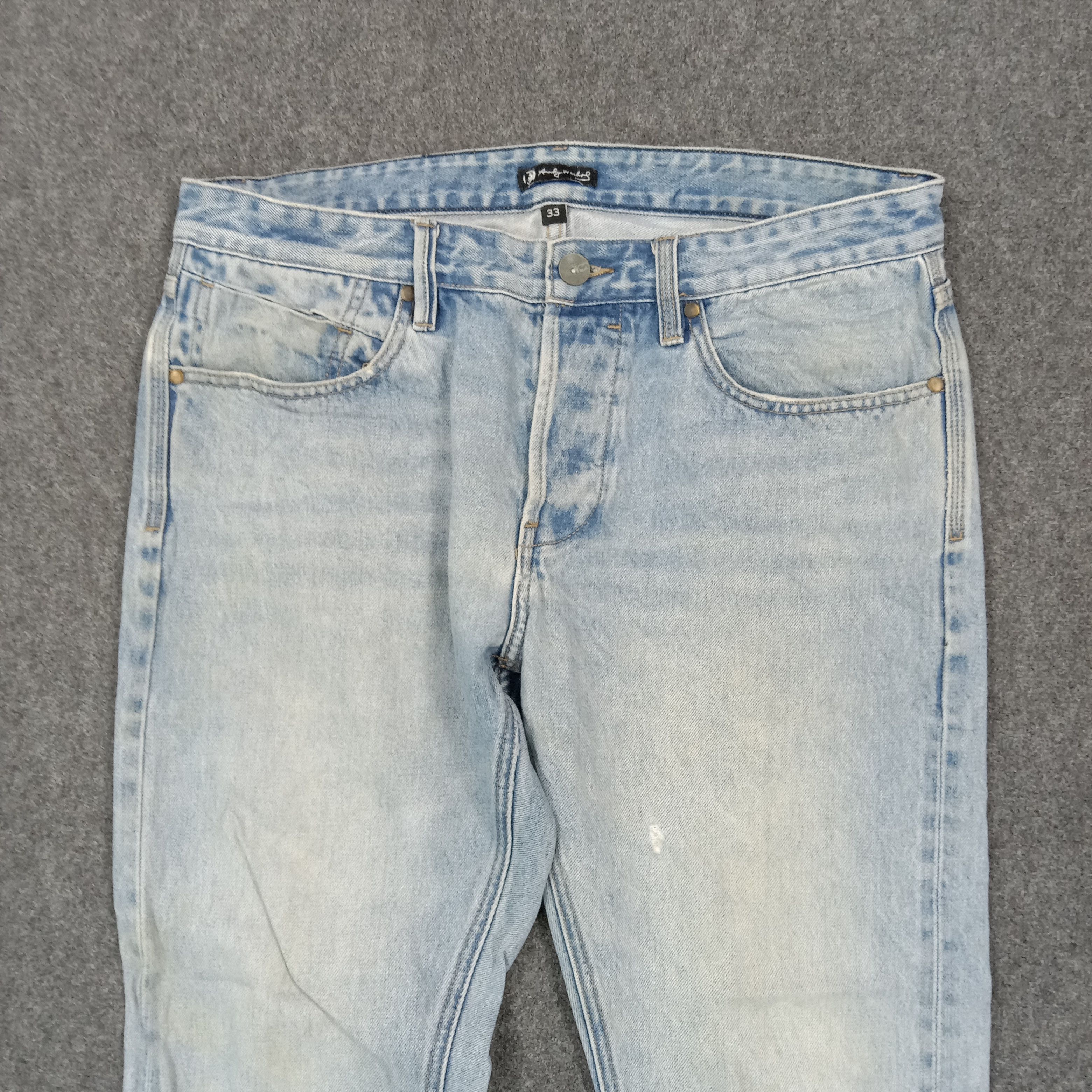 Billabong Vintage Andy Warhol x Billabong Selvedge Denim Jeans C280N9 Size US 35 - 2 Thumbnail