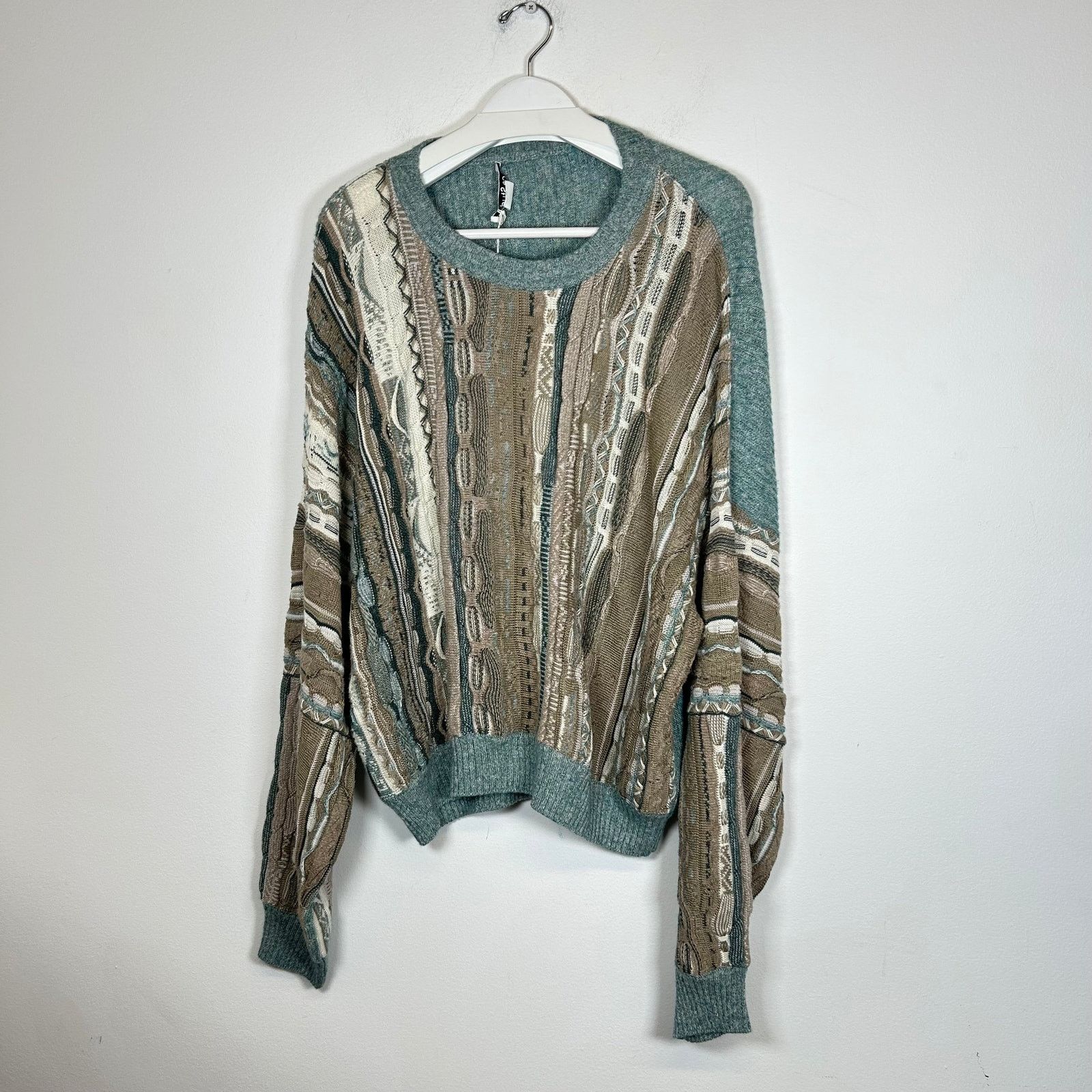 Acne Studios Acne Studios Blue Linen Sweater Size XL Size US XL / EU 56 / 4 - 1 Thumbnail