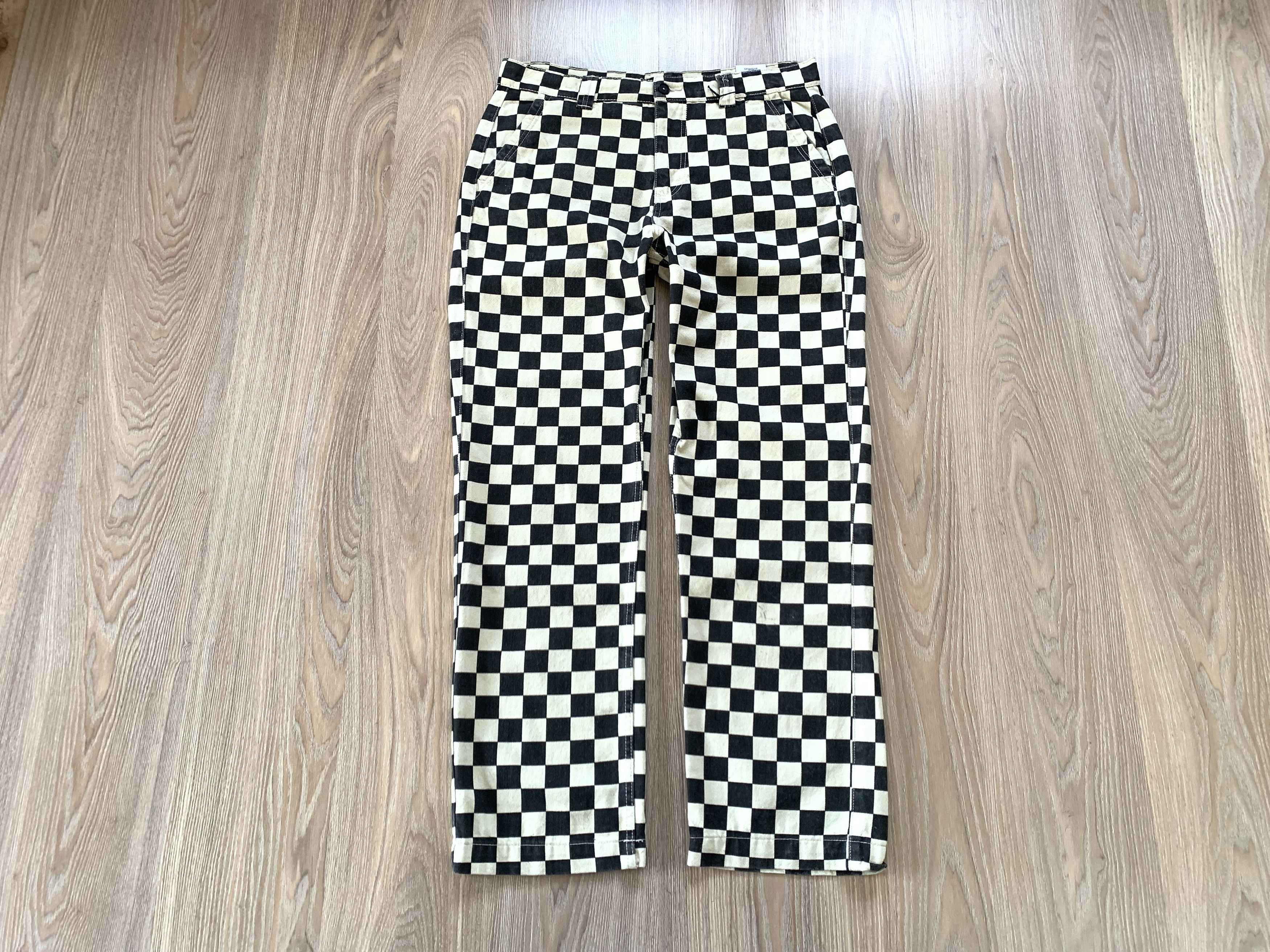 Other House Brand Checkered Black & White Pants Jeans Size US 36 / EU 52 - 1 Thumbnail