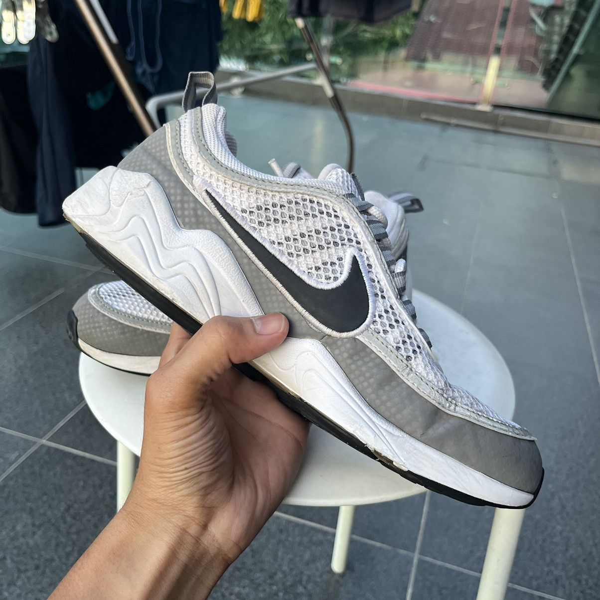 Nike Nike Air Zoom Spiridon QS Light Ash Shoes Size US 6 / EU 39 - 6 Thumbnail