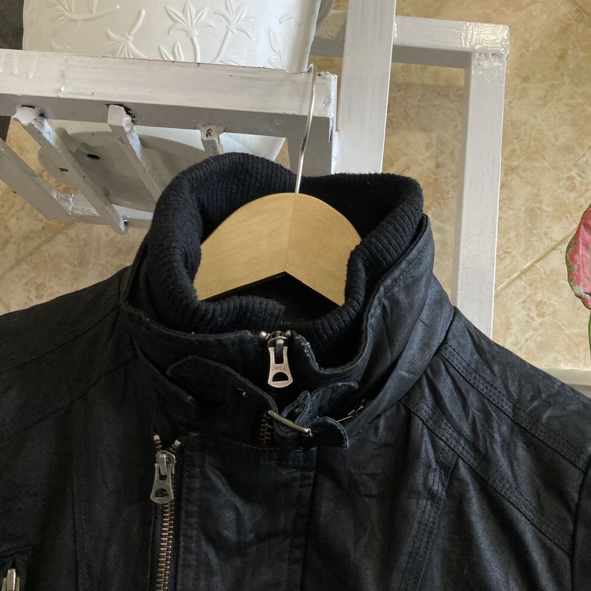 14th Addiction CIVARIZE - Multi Zipper Waxed Layers Jacket Vkei Japanese Size US M / EU 48-50 / 2 - 6 Thumbnail