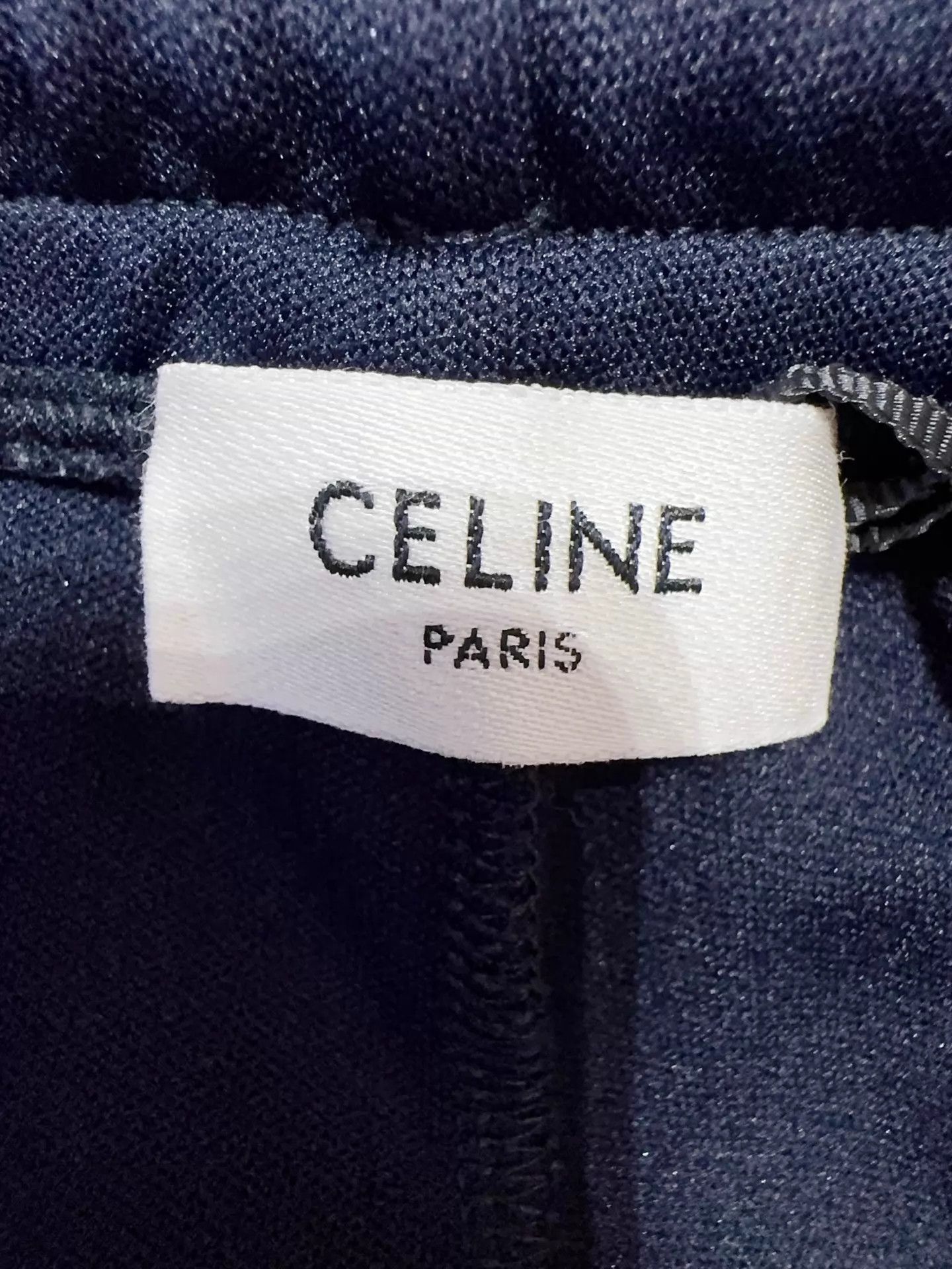 Celine Celine Navy Blue Classic Pants M Elastic Waist Size 27" / US 4 / IT 40 - 4 Thumbnail