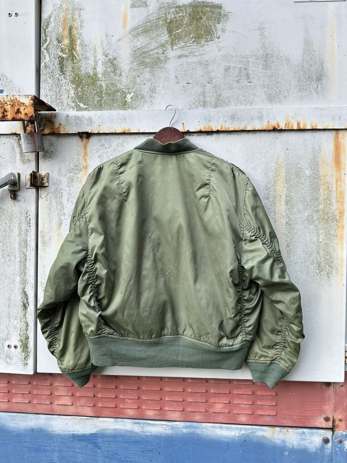 Vintage 🪖Vintage MA-1 Man Intermediate Bomber Jacket Size US M / EU 48-50 / 2 - 9 Thumbnail