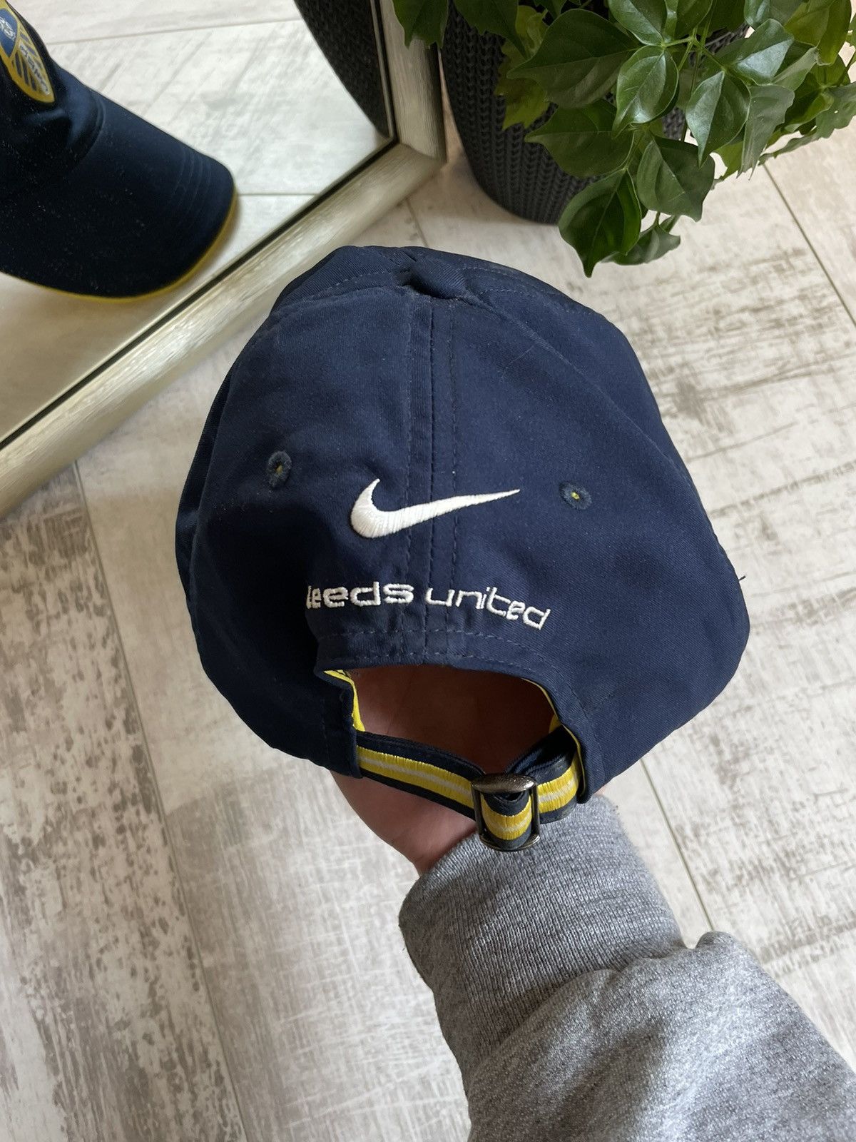 Nike × Vintage Vintage Nike FC Leeds 90’s Nylon Hats Cap Swoosh Drill Size ONE SIZE - 2 Thumbnail