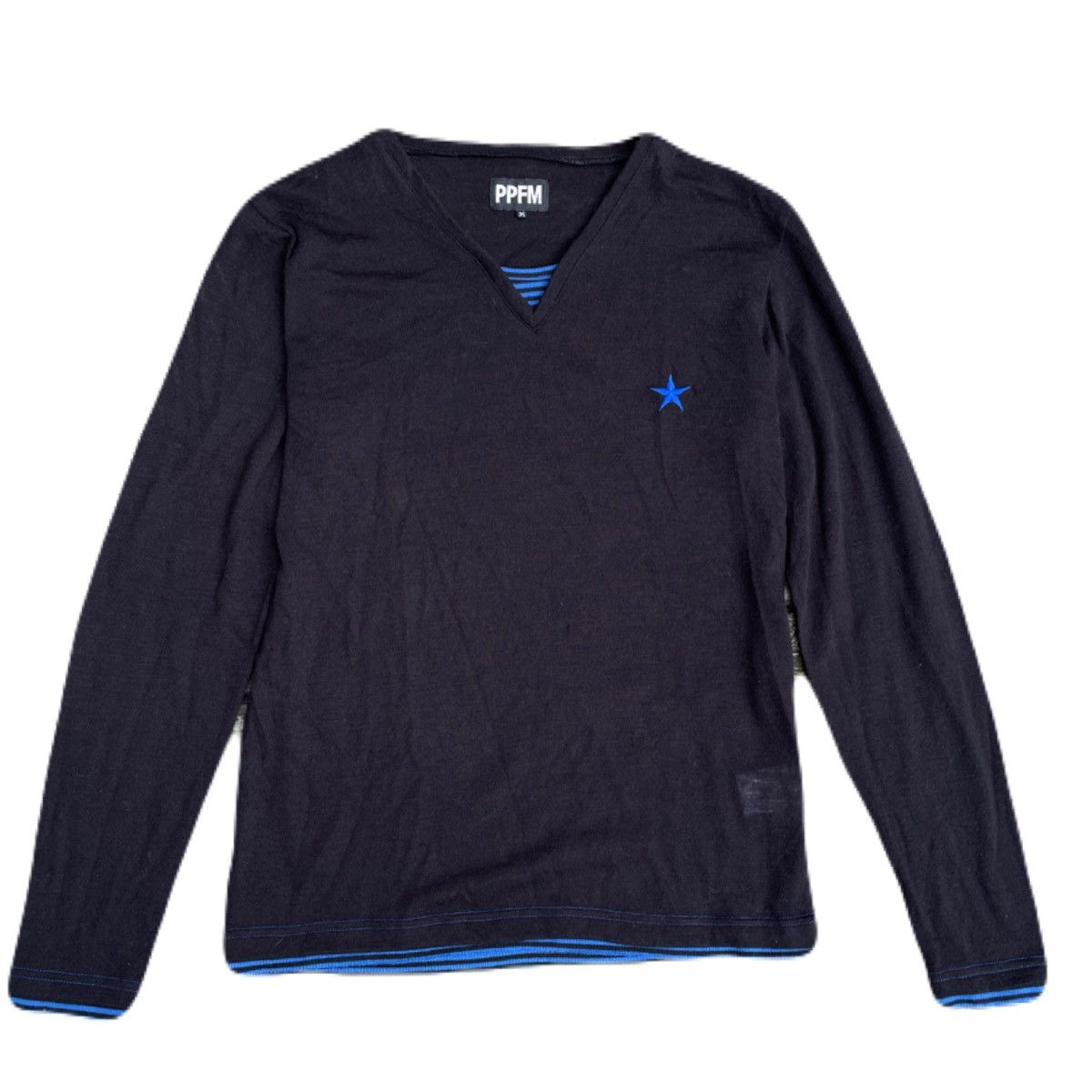 If Six Was Nine 2000s PPFM Layered Star V-neck Summer Knit Japanese archive Size US S / EU 44-46 / 1 - 2 Thumbnail