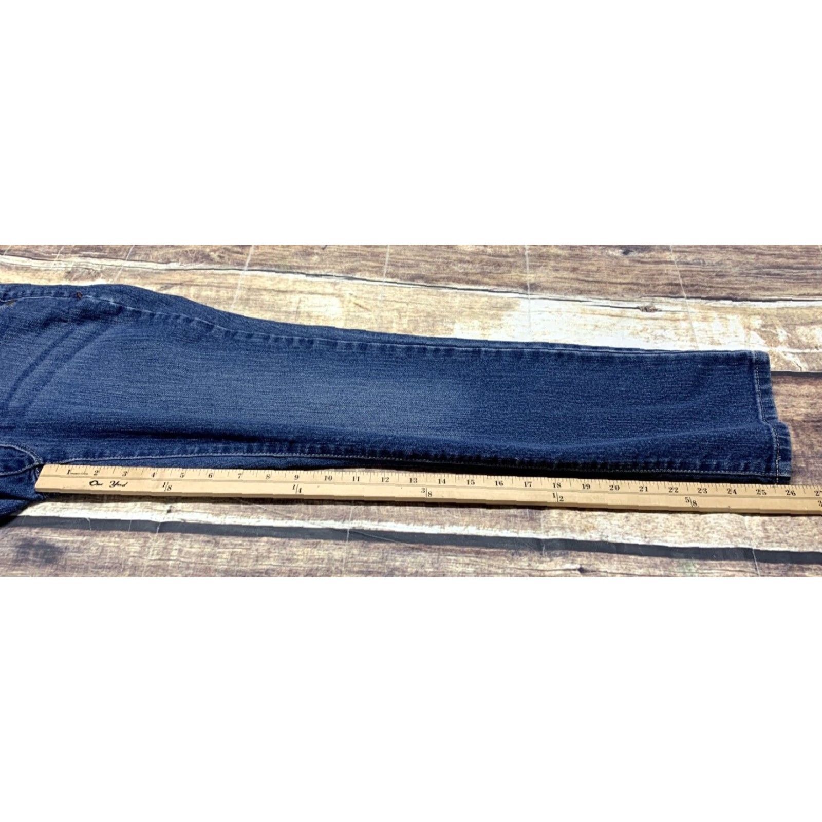 Denime Relativity Jeans Womens 8P Straight Medium Wash Denim Blue 30 x 26 Mid Size 30" / US 8 / IT 44 - 2 Thumbnail