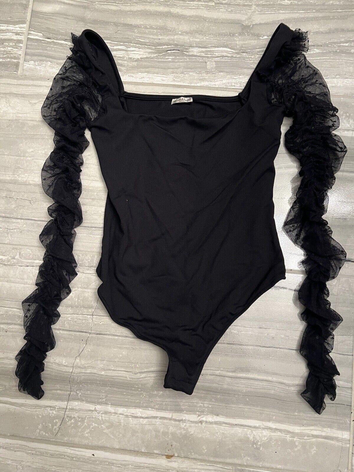 Free People FREE PEOPLE Intimately Bodysuit Women's Size S Black Size S / US 4 / IT 40 - 1 Thumbnail