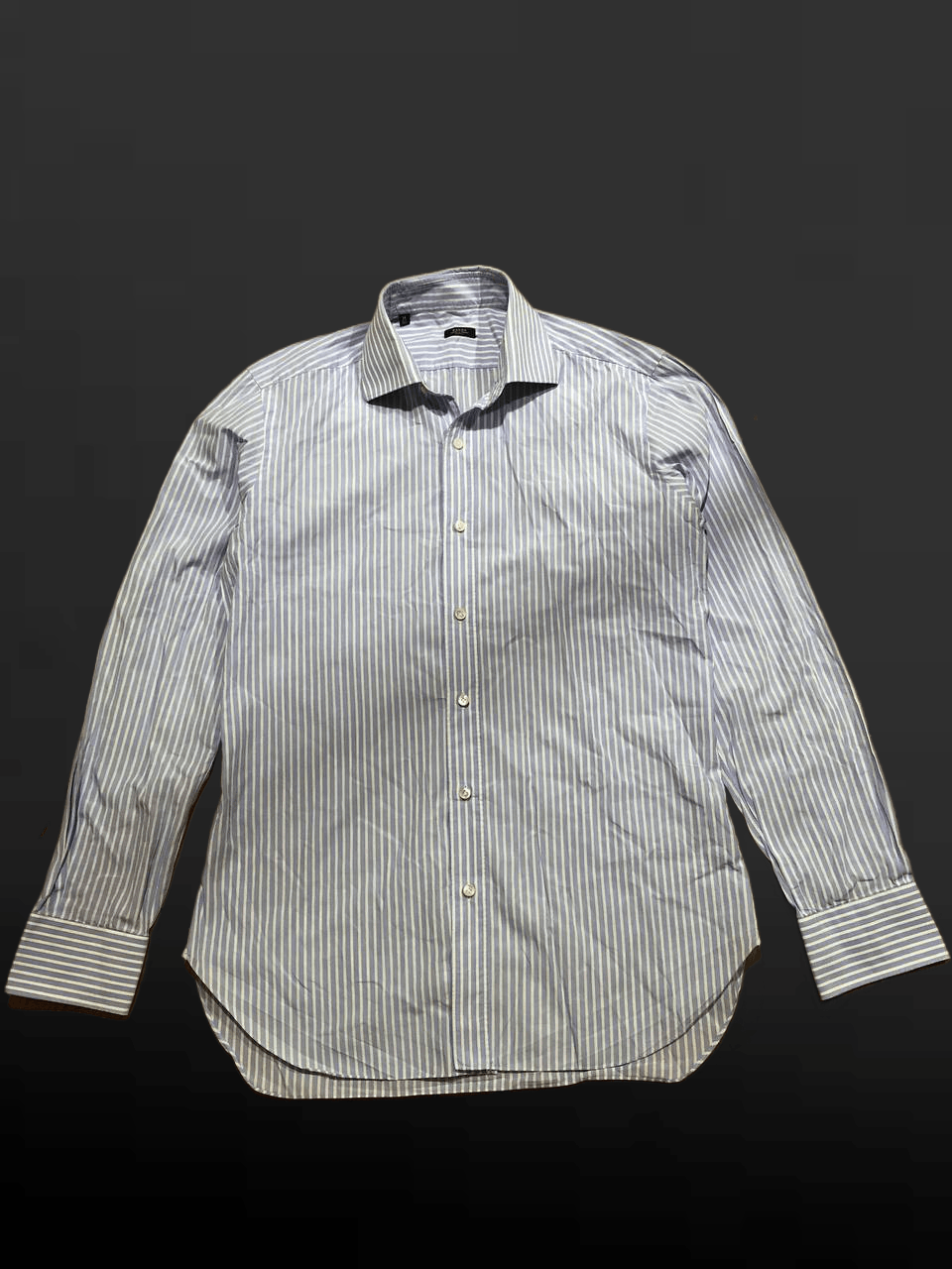 Barba Napoli Barba Napoli Classic Formal Dress Shirt Striped Long Sleeve Size US M / EU 48-50 / 2 - 1 Thumbnail