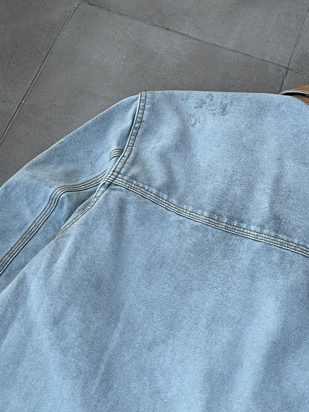 Diesel !DS! SS23 Diesel J-Chart Treated Canvas Indigo Denim Jacket Size US M / EU 48-50 / 2 - 19 Thumbnail