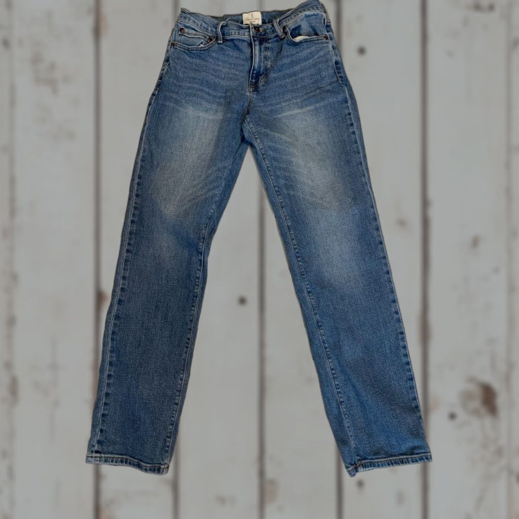 Vintage VINTAGE Mutual Weave Men's Slim Tapered Denim Jeans 29x36 Blue Cotton Elastane Stretch Size US 35 - 1 Thumbnail