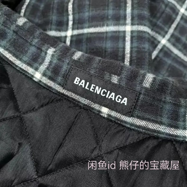 Balenciaga Balenciaga size 37 Fake two-piece checkerboard cotton-padd Size US S / EU 44-46 / 1 - 3 Thumbnail