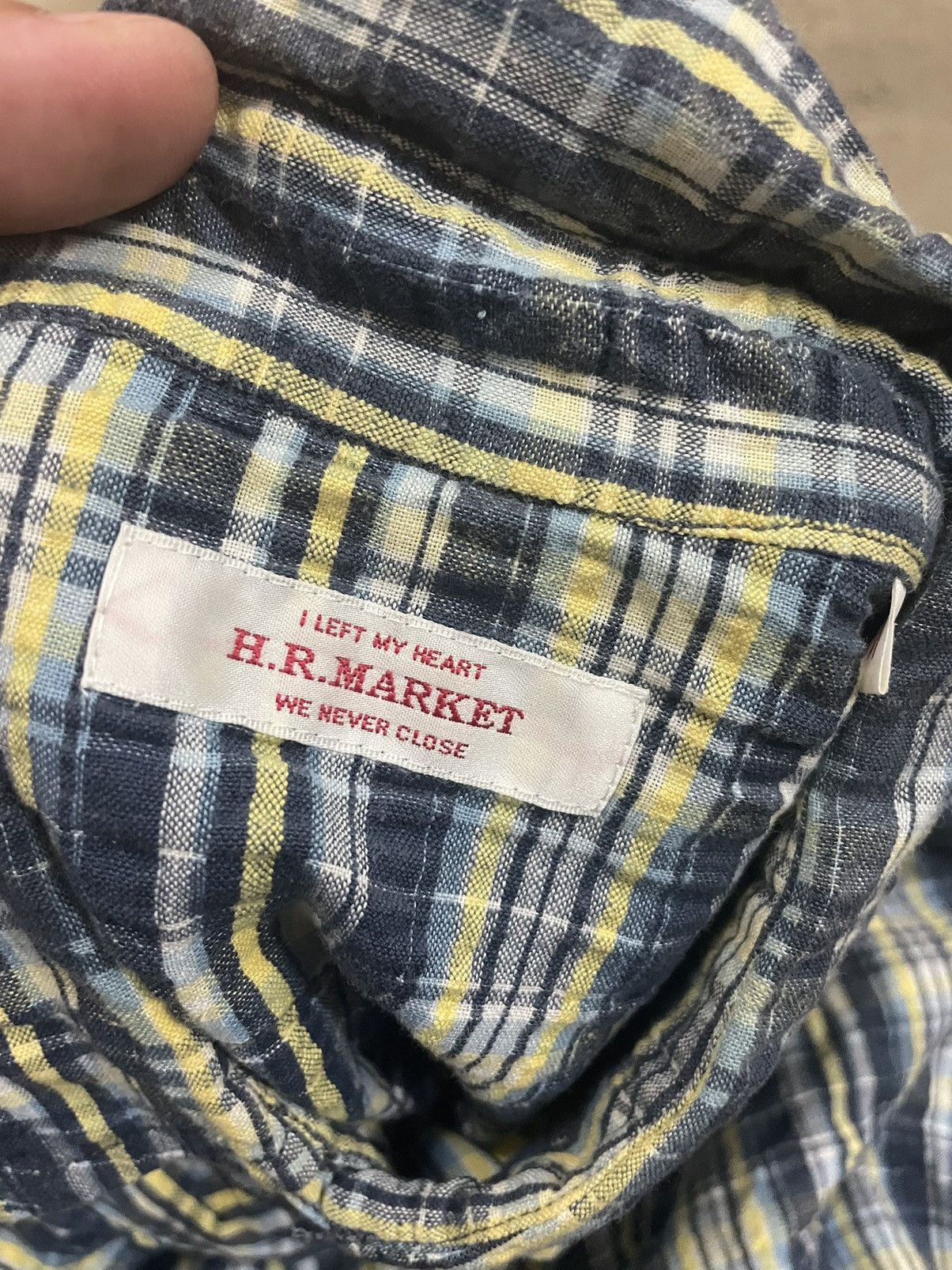 Designer × Japanese Brand × Vintage HR MARKET Button up Tshirt Japanese Designer Size US S / EU 44-46 / 1 - 5 Thumbnail