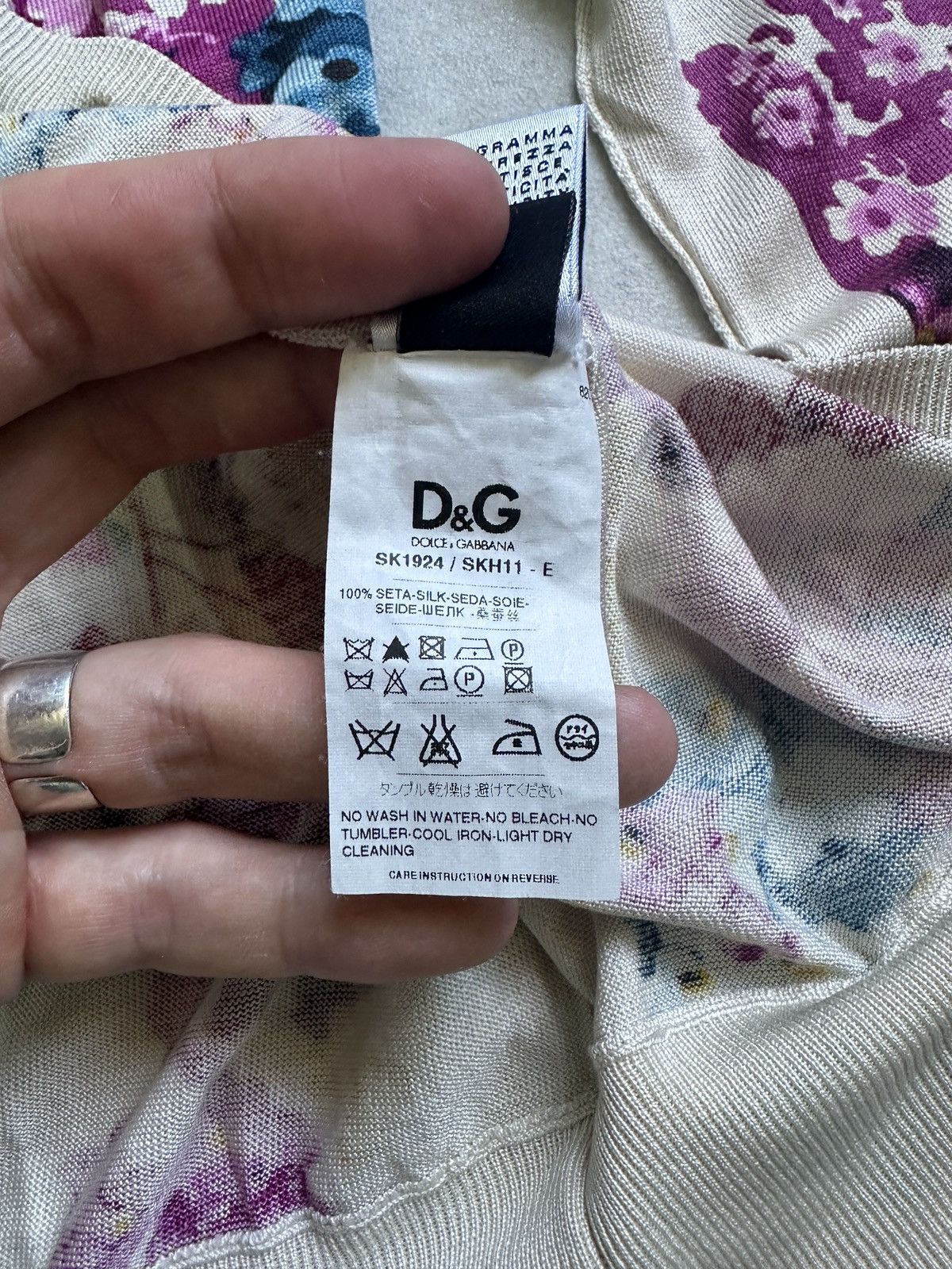 Dolce & Gabbana Archive Dolce Gabbana silk floral cardigan Size L / US 10 / IT 46 - 16 Thumbnail