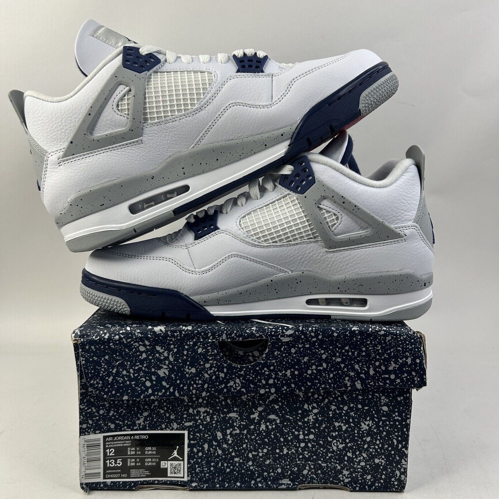 Nike Nike Air Jordan 4 Retro "Midnight Navy" 2024 Size US 12 / EU 45 - 3 Thumbnail