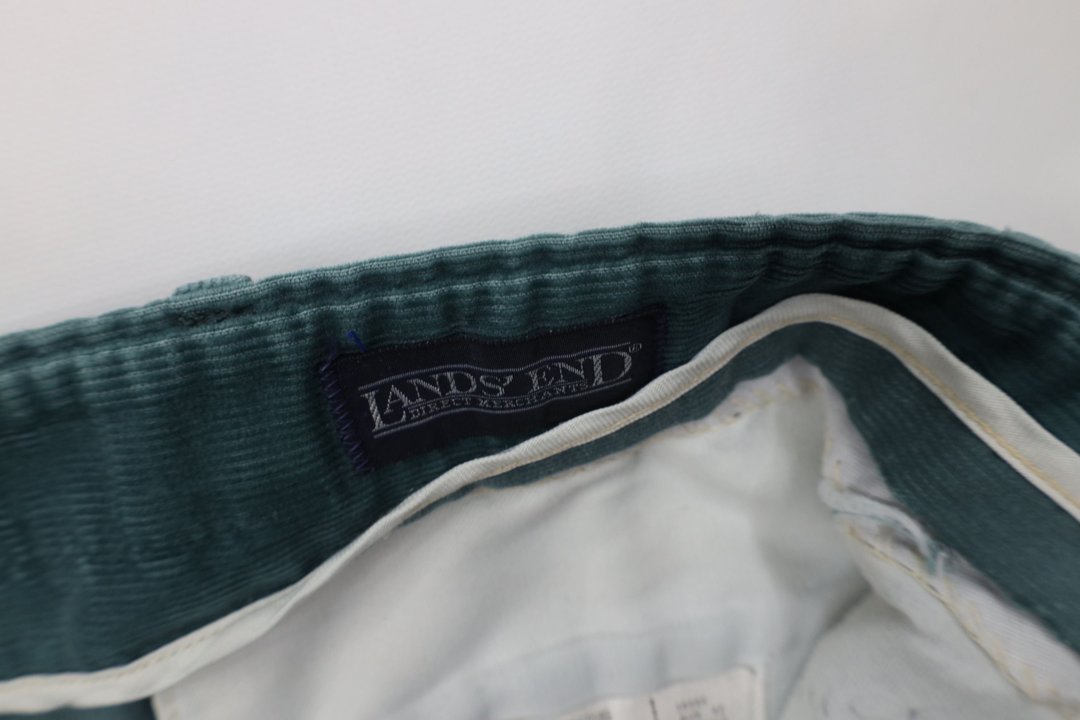 Vintage 70s Lands End Wide Leg Corduroy Chino Pants USA