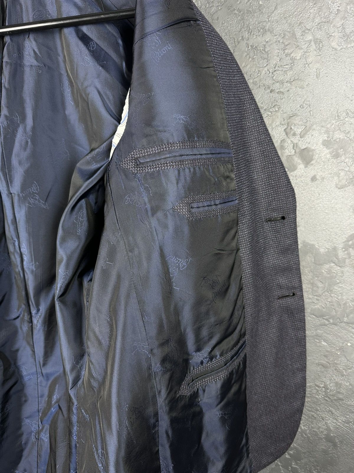 Brioni Brioni Brunico Suit Jacket Navy Blue Wool Size 53 R Size 54R - 14 Thumbnail